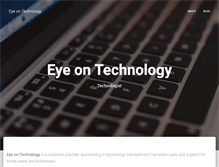 Tablet Screenshot of eyeontech.com.au